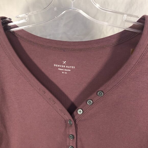 NWT Purple 3/4 sleeve henley size M - Picture 6 of 9